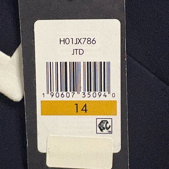 Tommy Hilfiger Dark Blue Blazer with White Accents Size 14 - Picture 11 of 11